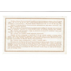 20 gold 1939 - 3% Air Defense Bond