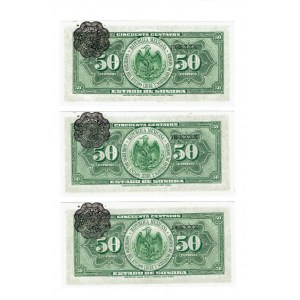 Meksyk, Zestaw 50 centavos 1915