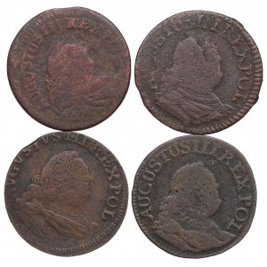 August III Saxon, Set of pennies 1755
