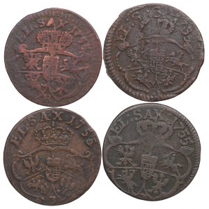 August III Saxon, Set of pennies 1755