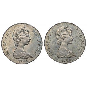 Île de Man, set 1 couronne 1984