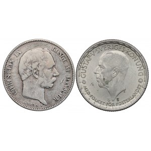 Danemark et Suède, Ensemble de 2 couronnes