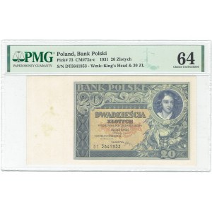 II RP, 20 gold 1931 DT - PMG 64