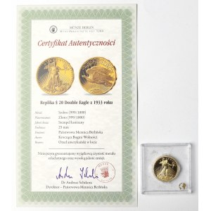 USA, Replica $20 1933