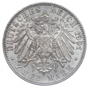 Germany, Preussen, 2 mark 1901 - 200 years of Kingdom of Prussia
