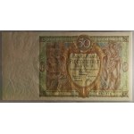 II RP, 50 złotych 1929 B.D. PMG 58 RZADKOŚĆ