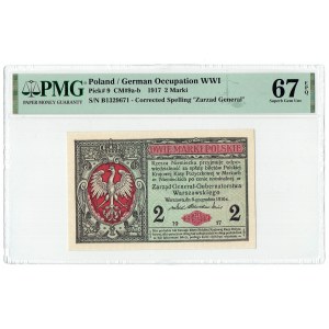 GG, 2 mkp 1916 B Generał - PMG 67 EPQ