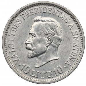 Lietuva, 10 Lit 1938, Smetona