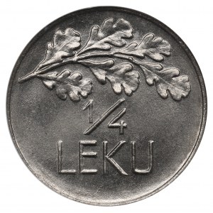 Albania, 1/4 leku 1927 - NGC MS64