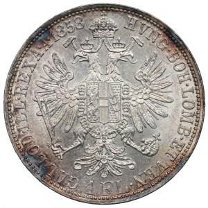 Austria-Hungary, Franz Joseph, 1 florin 1858
