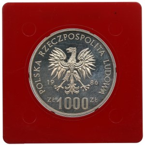Volksrepublik Polen, 1.000 Zloty 1986 Nationale Schulförderungsurkunde - Ag-Muster