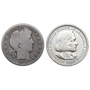 USA, Lot of 1/2 dollar 1892 and 1898
