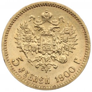 Russland, Nikolaus II., 5 Rubel 1900 ФЗ