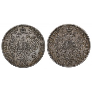 Rakúsko, sada 1 florén 1879 a 1884