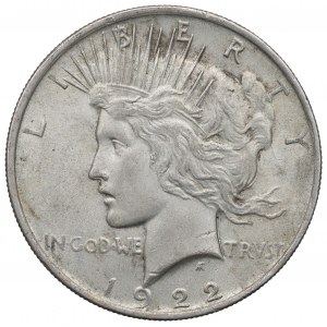 USA, 1 peace dollar 1922