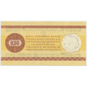 Pewex, Bon Towarowy, 50 centów 1979 - HC