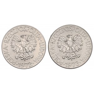 Volksrepublik Polen, 10er-Satz Gold 1972-73