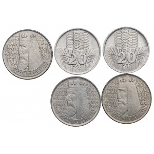 PRL, Zestaw 10 złotych 1964 i 20 złotych 1973