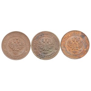 Russia, Nicholas II, Lot 1 kopecks 1909-15