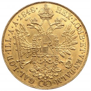 Austria, Ferdinand I, 4 ducats 1848, Vienna
