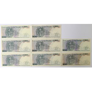 PRL, Zestaw 200 złotych 1986-88