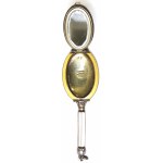 Austria, Vienna hand mirror silver sterling