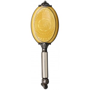 Austria, Vienna hand mirror silver sterling