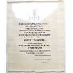 II RP, Cross of Independence with Swords with diploma after Jozef Tarkowski