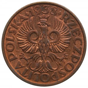 Second Republic, 2 pennies 1938