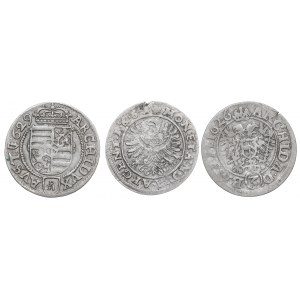 Austria and Schlesien, Lot of 3 kreuzer
