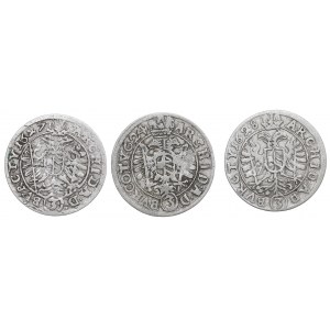 Austria, Lot 3 kreuzer 1624-28