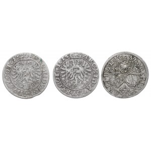 Austria and Schlesien, Lot of 3 kreuzer