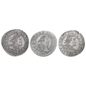Austria, Lot 3 kreuzer 1624-41