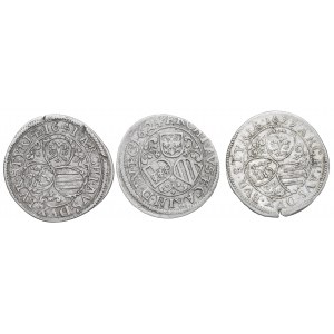Austria, Lot 3 kreuzer 1624-41