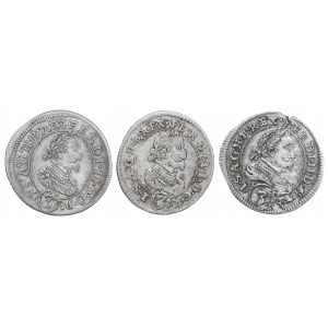 Austria, Lot 3 kreuzer 1626-28