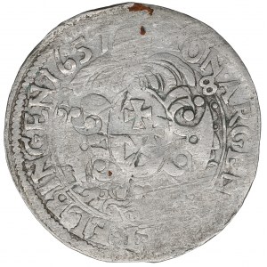 Swedish occupation of Elbing, Carolus Gustav, 18 groschen 1657