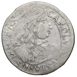 Swedish occupation of Elbing, Carolus Gustav, 18 groschen 1657