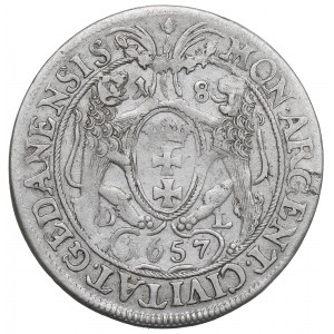 John II Casimir, 1/4 thaler 1657, Danzig