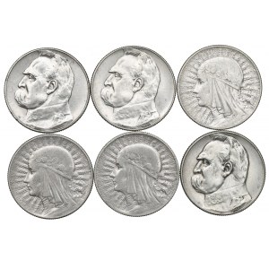 II RP, Zestaw 5 złotych 1932-36