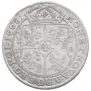 John II Casimir, 18 groschen 1668, Bromberg