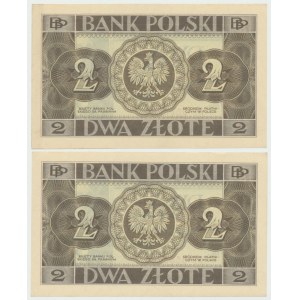 II RP, Zestaw 2 złote 1936 AP - 2 egzemplarze