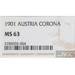 Austria, 1 corona 1901 - NGC MS63