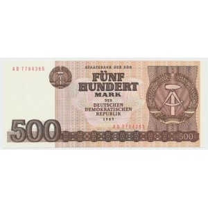 Niemcy, DDR, zestaw 5-500 marek 1971-85 - 7 egz.