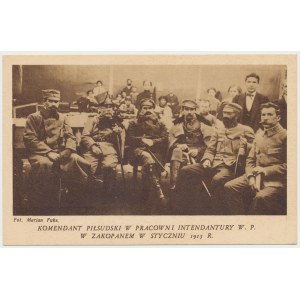 II RP, Postcard Marsh. Pilsudski - Intendant Zakopane 1915