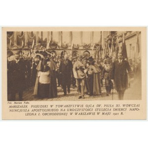 II RP, Pocztówka Marsz. Piłsudski - Stulecie śmierci Napoleona
