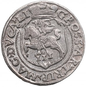 Zygmunt II August, Trojak 1563, Wilno - piękny