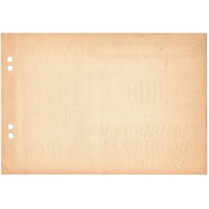 Gift for the reconstruction of Warsaw, brick for 1,000 zlotys 1946