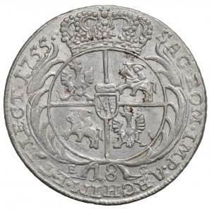Saxony, Friedrich August II, 18 groschen 1755