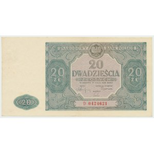 PRL, 20 złotych 1946 D