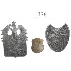 Poland, Set of two copies of badges and a flag nail